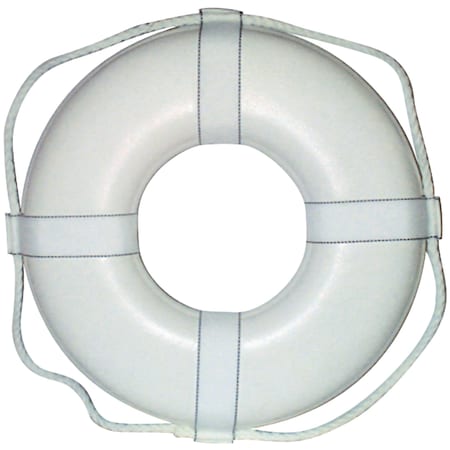 Cal-June Jim-Buoy Closed Cell Foam U.S.C.G. Approved Life Ring With Webbing Straps GW-30